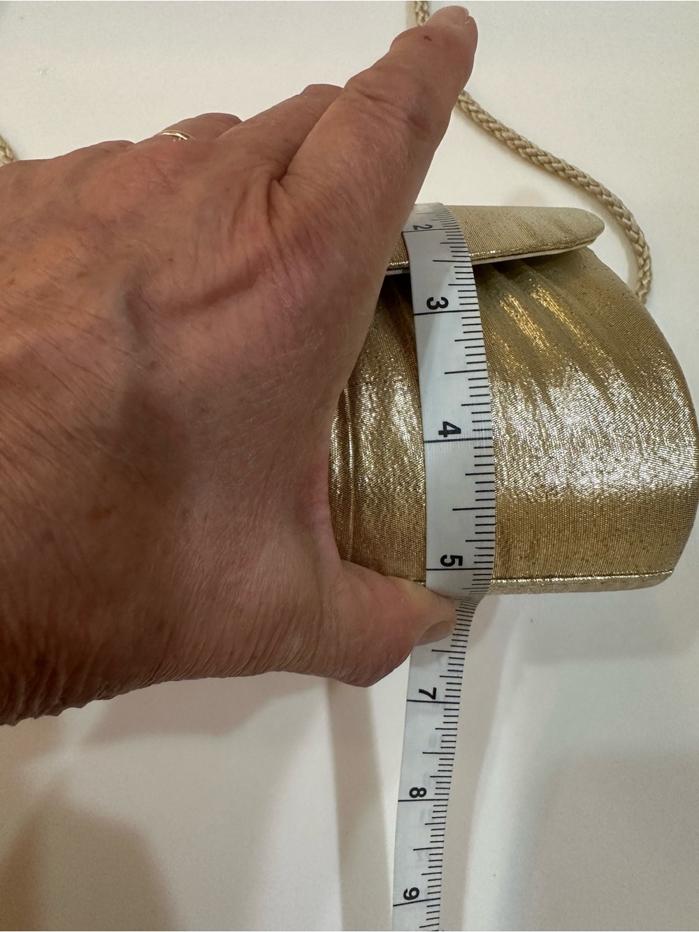 Vintage Metallic Gold Evening Clutch Bags Optional Strap La Regale & Seventeen - Picture 15 of 15